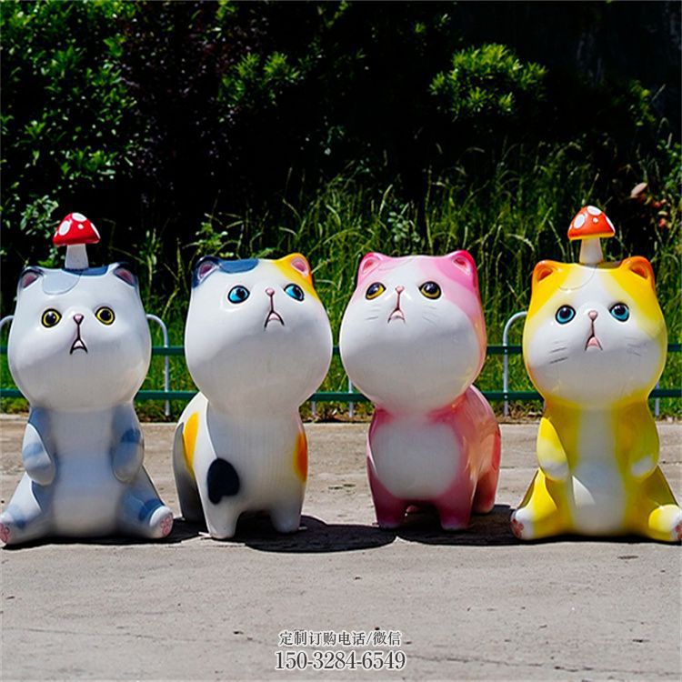 清镇房地产猫咪雕塑,仿古动漫雕塑,公园动物制造 清镇房地产猫咪雕塑,仿古动漫雕塑,公园动物制造
