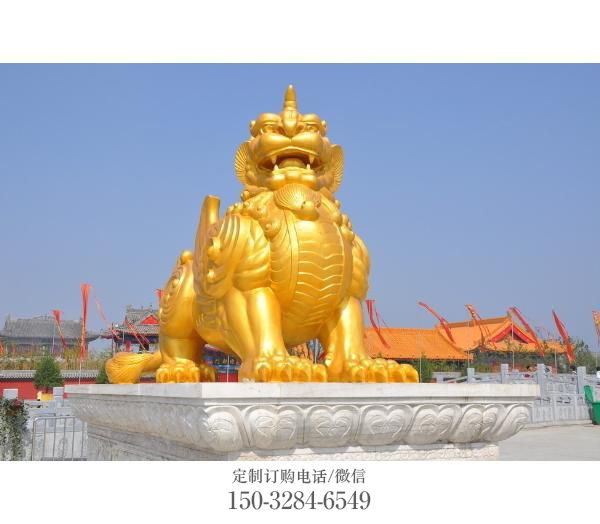 铜仁广场貔貅雕塑,动物彩绘雕塑,抽象效果 铜仁广场貔貅雕塑,动物彩绘雕塑,抽象效果