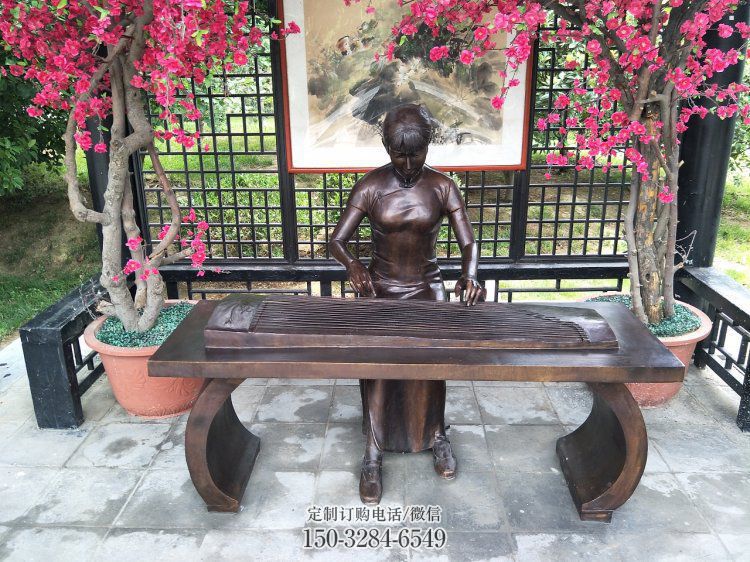 云岩弹古筝雕塑厂家,景观概念,民俗人物雕塑通用 云岩弹古筝雕塑厂家,景观概念,民俗人物雕塑通用
